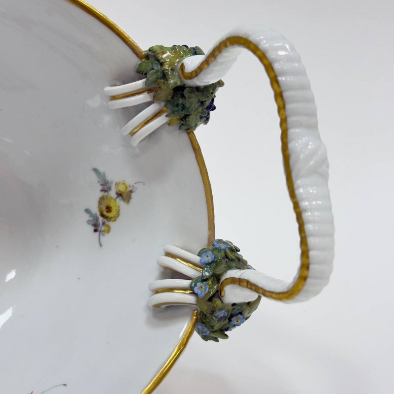 Овальная чаша-корзиночка Meissen  период Knauff Schwerter(1850-1924)