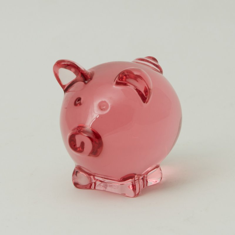 Фигурка Свинка розовая Баккара Франция Фирменная коробка