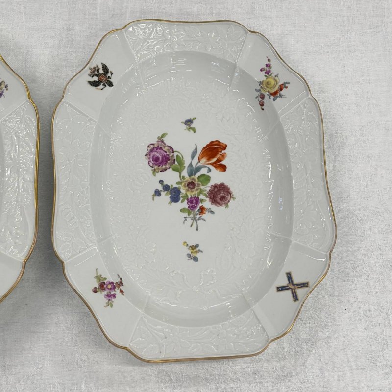 Большие парные блюда  из Андреевского сервиза КПМ 