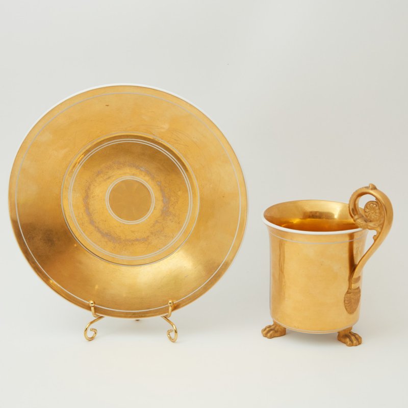 Чашка с блюдцем с изображением Эрнста Августа I