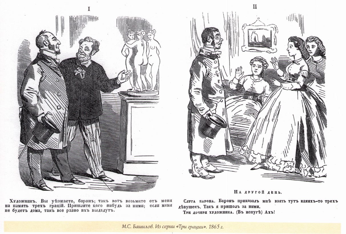 Журнальная и силуэтная графика 1860-х годов №1072 - ANTIQUELAND